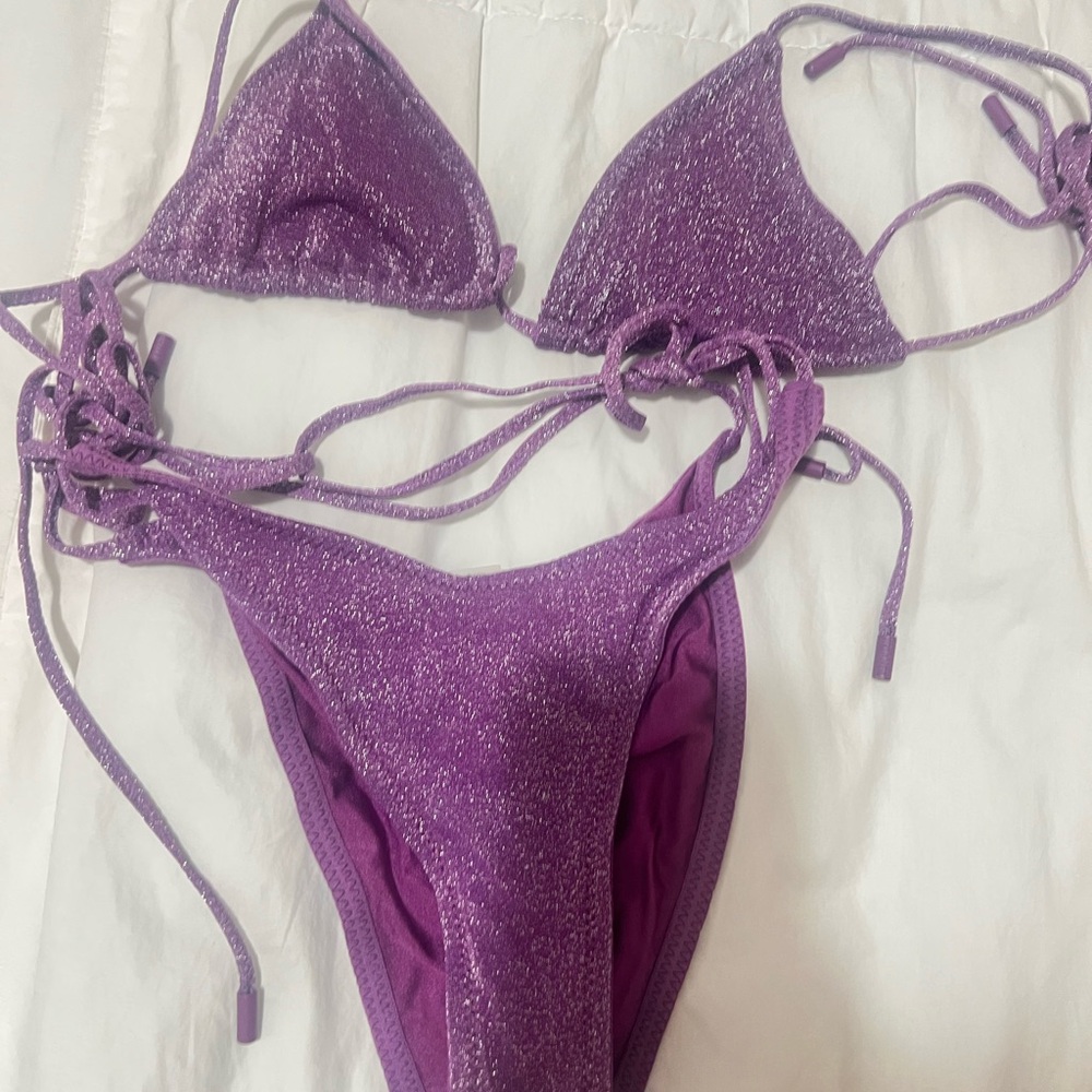 DO NOT BUY SOLD! Triangl Sparkly Purple Bikini Set